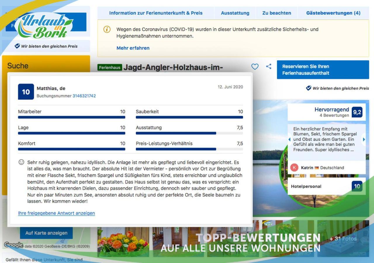 Familien-Suite-Im-Wald-Am-See Bork Bagian luar foto